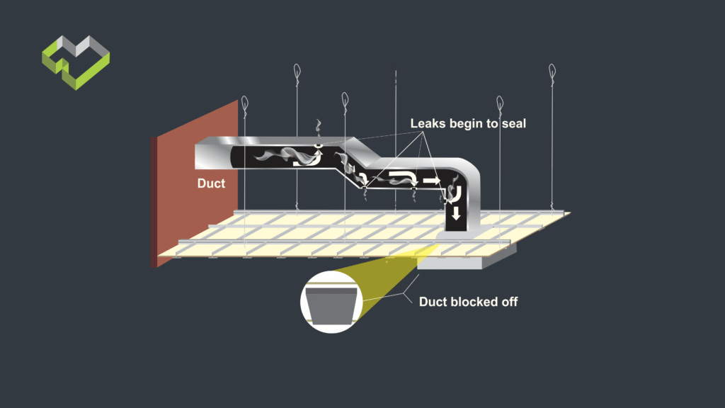 Sealed Ducting with air Caulk fix 4K 2 - Efficiency Matrix